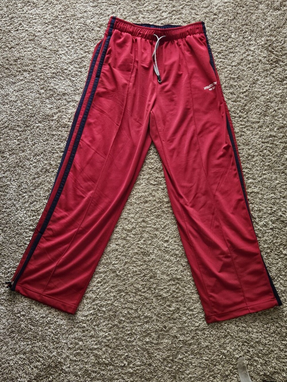 Athletic Works Men's Vintage Y2K Red Baggy Jogger Pants Size Large